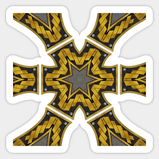 Ornate Kaleidoscope based on Crimson Defiance (Seamless) 9 Sticker